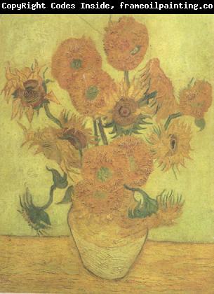 Vincent Van Gogh Still life Vase with Fourteen Sunflowers (nn04)